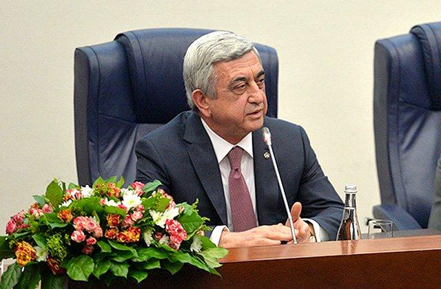 You as well must change as we try to do: Serzh Sargsyan