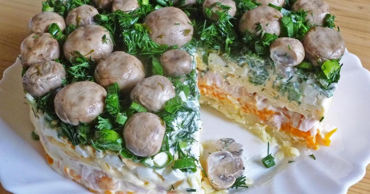 Рецепты с шампиньонами консервированными рецепты с фото простые и вкусные